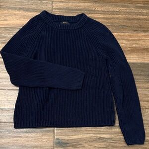 Quince Navy Crew Neck Sweater